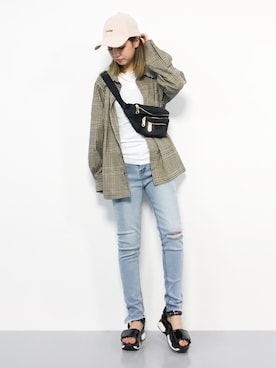 もえぴーさん（レディース・156cm）の夏コーディネート