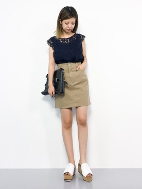 もえぴーさん（レディース・156cm）の夏コーディネート