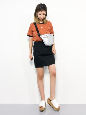 「ミッキー」｜もえぴーさん（レディース・156cm）の夏コーディネート