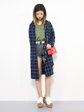 もえぴーさん（レディース・156cm）の夏コーディネート