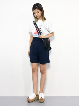 もえぴーさん（レディース・156cm）の夏コーディネート