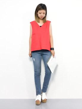 もえぴーさん（レディース・156cm）の夏コーディネート