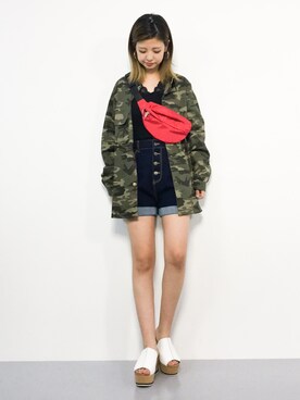 もえぴーさん（レディース・156cm）の秋コーディネート