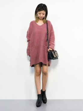「Chico（チコ）のアイテム（チュニック）」を使った、もえぴーさん（レディース・156cm）の秋コーディネート