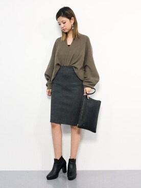 もえぴーさん（レディース・156cm）の秋コーディネート