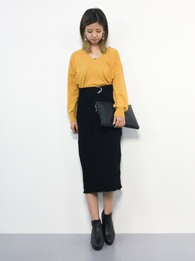 もえぴーさん（レディース・156cm）の秋コーディネート