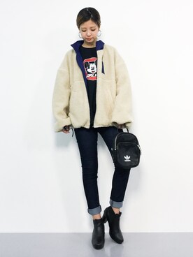 もえぴーさん（レディース・156cm）の秋コーディネート