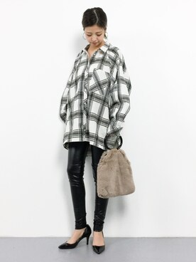 もえぴーさん（レディース・156cm）の秋コーディネート