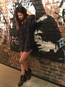 もえぴーさん（レディース・156cm）の秋コーディネート