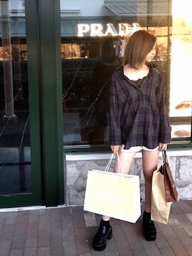 もえぴーさん（レディース・156cm）の秋コーディネート