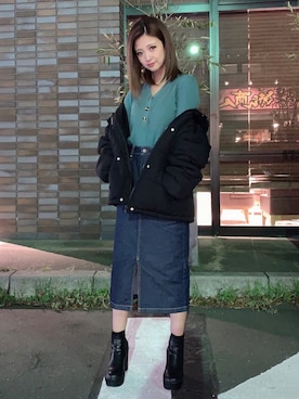 もえぴーさん（レディース・157cm）の春コーディネート