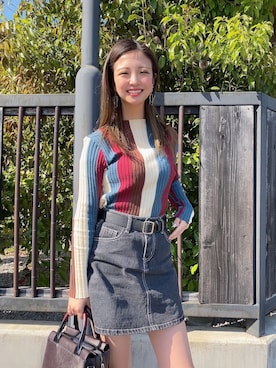 もえぴーさん（レディース・157cm）の春コーディネート