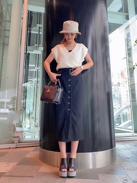 もえぴーさん（レディース・157cm）の夏コーディネート