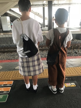 「アイテム（バッグ）」を使った、retoroさん（キッズ・130cm・10代）の夏コーディネート