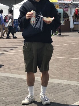 「Gosha Rubchinskiy（ゴーシャラブチンスキー）のアイテム（シューズ）」を使った、k.Nさん（メンズ・168cm）の夏コーディネート