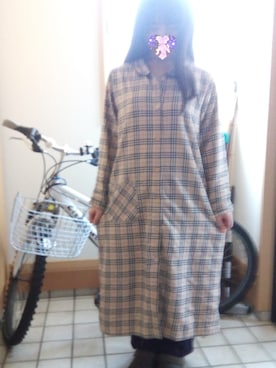 「パジャマ」｜「アイテム（シャツワンピース）」を使った、ゆーけさん（レディース・156cm）の春コーディネート