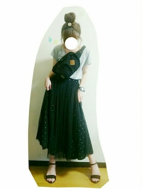 「devirock（デビロック）のアイテム（ショルダーバッグ）」を使った、こゆり２号さん（レディース・147cm）の夏コーディネート