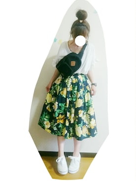 「devirock（デビロック）のアイテム（ショルダーバッグ）」を使った、こゆり２号さん（レディース・147cm）の夏コーディネート