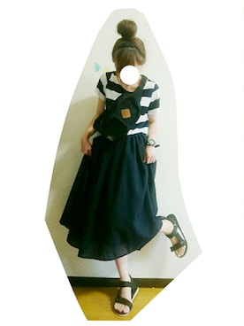 「devirock（デビロック）のアイテム（ショルダーバッグ）」を使った、こゆり２号さん（レディース・147cm）の夏コーディネート