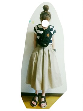 「devirock（デビロック）のアイテム（ショルダーバッグ）」を使った、こゆり２号さん（レディース・147cm）の夏コーディネート