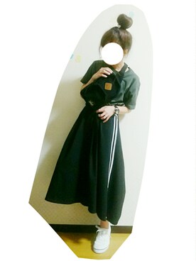 「devirock（デビロック）のアイテム（ショルダーバッグ）」を使った、こゆり２号さん（レディース・147cm）の夏コーディネート