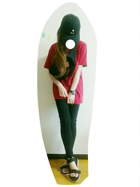 「devirock（デビロック）のアイテム（ショルダーバッグ）」を使った、こゆり２号さん（レディース・147cm）の夏コーディネート
