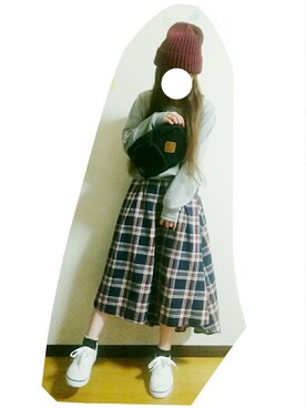 「devirock（デビロック）のアイテム（ショルダーバッグ）」を使った、こゆり２号さん（レディース・147cm）の秋コーディネート