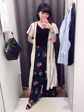 「ORiental TRaffic(ORiental TRaffic)」｜「アイテム（シャツワンピース）」を使った、kuRumiさん（レディース・157cm）の夏コーディネート