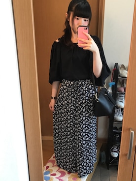 「DIANA」｜「アイテム（腕時計）」を使った、kuRumiさん（レディース・157cm）の夏コーディネート