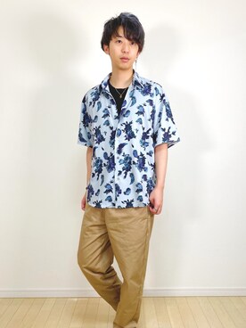「smoothday（スムースデイ）のアイテム」を使った、Kyoさん（メンズ・170cm）の夏コーディネート