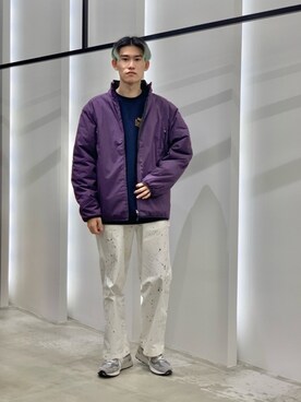 「MASTER&Co（マスターアンドコー）のアイテム（パンツ）」を使った、Noro Yuiさん（メンズ・176cm）の冬コーディネート