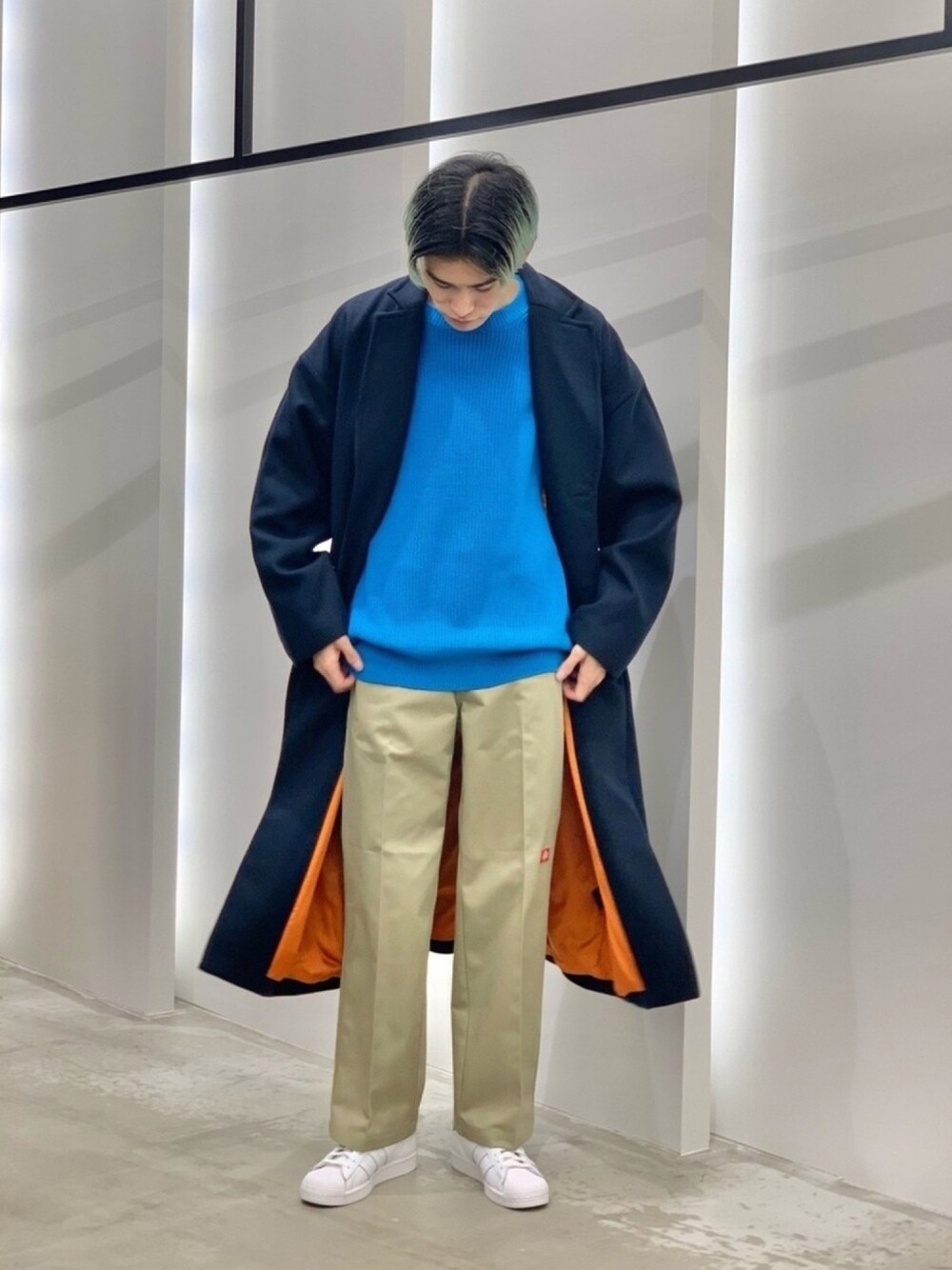 URBAN RESEARCH アーバンリサーチ　チェスターコート　ウール　青 URBAN RESEARCH（アーバンリサーチ）の「GOODBETTERBEST ウール