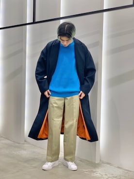 「URBAN RESEARCH（アーバンリサーチ）のアイテム（チェスターコート）」を使った、Noro Yuiさん（メンズ・176cm）の冬コーディネート