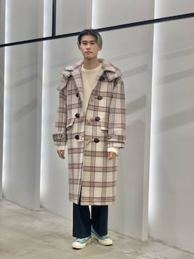 「URBAN RESEARCH（アーバンリサーチ）のアイテム（ダッフルコート）」を使った、Noro Yuiさん（メンズ・176cm）の冬コーディネート