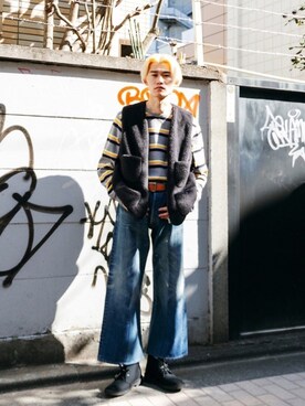 Noro Yuiさん（メンズ・176cm）の冬コーディネート