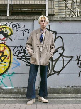 Noro Yuiさん（メンズ・176cm）の冬コーディネート