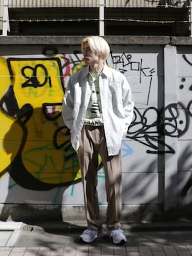 「Various Timeless Arts（ヴァリアスタイムレスアーツ）のアイテム」を使った、Noro Yuiさん（メンズ・176cm）の春コーディネート