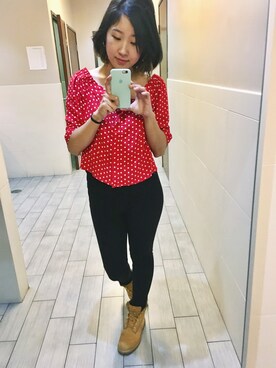 「Melody Ehsaniのアイテム」を使った、Jennyさん（レディース・168cm）の春コーディネート