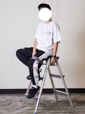 「GRIEZ（グリーズ）のアイテム」を使った、カリメロくんさん（メンズ・160cm）の夏コーディネート