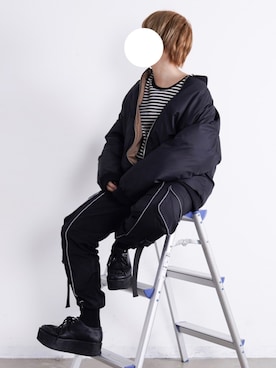 「adrer」｜「アイテム（MA-1）」を使った、カリメロくんさん（メンズ・160cm）の秋コーディネート