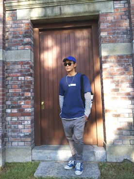 「ZANEROBE（ゼインローブ）のアイテム」を使った、たつおさん（メンズ・170cm）の秋コーディネート