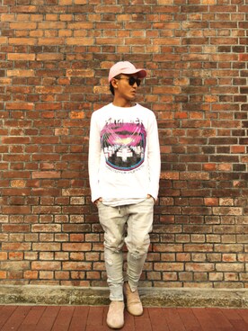 「REPRESENT（リプレゼント）のアイテム（シューズ）」を使った、たつおさん（メンズ・170cm）の秋コーディネート