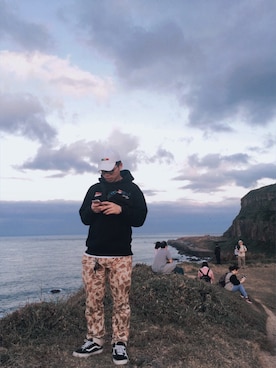 「DEADLINE（デッドライン）のアイテム」を使った、yjsu🇹🇼さん（メンズ・169cm）の冬コーディネート