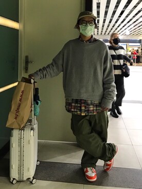 「DEMARCOLAB（デマルコラブ）のアイテム」を使った、yjsu🇹🇼さん（メンズ・169cm）の春コーディネート