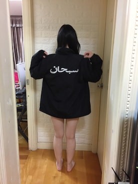 「Supreme （シュプリーム）のアイテム（その他アウター）」を使った、Winnieさん（レディース・165cm）の秋コーディネート