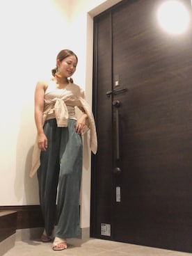 「大人リラックス」｜ALLIY5Kidsさん（レディース・158cm）の夏コーディネート