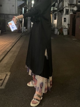 「DRIES VAN NOTEN（ドリスヴァンノッテン）のアイテム（スカート）」を使った、marioさん（レディース・167cm）の夏コーディネート