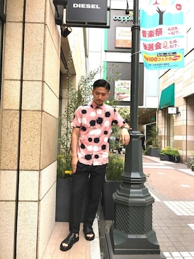 「HAMILTON（ハミルトン）のアイテム（腕時計）」を使った、みやぞんさん（メンズ・177cm）の春コーディネート