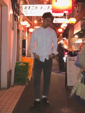 みやぞんさん（メンズ・177cm）の春コーディネート