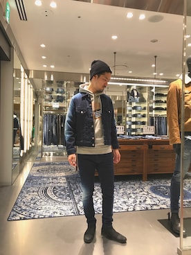 みやぞんさん（メンズ・177cm）の冬コーディネート